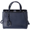 FENDI Petit 2 Jours Tote Bag 8BH253 Dark Navy Leather